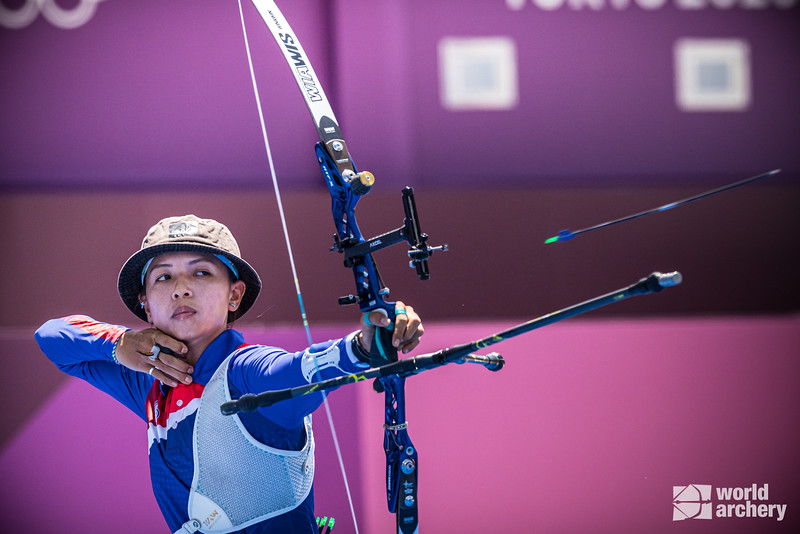 牧者提醒林佳恩在賽場為主射每一箭。（圖／翻攝自World archery）